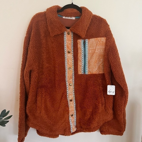Free People This And That Cardi Jacket Sherpa NEW JB - Picture 4 of 8